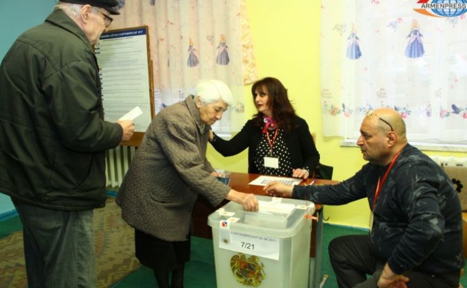 Հայաստանում 14:00-ի դրությամբ քվեարկությանը մասնակցել է ընտրելու իրավունք ունեցողների 33.46 տոկոսը