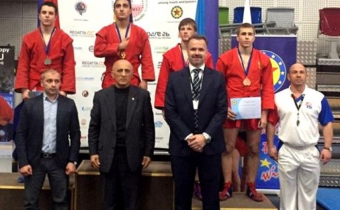 Armenian samboists conquer five medals at European Sambo Championship among cadets