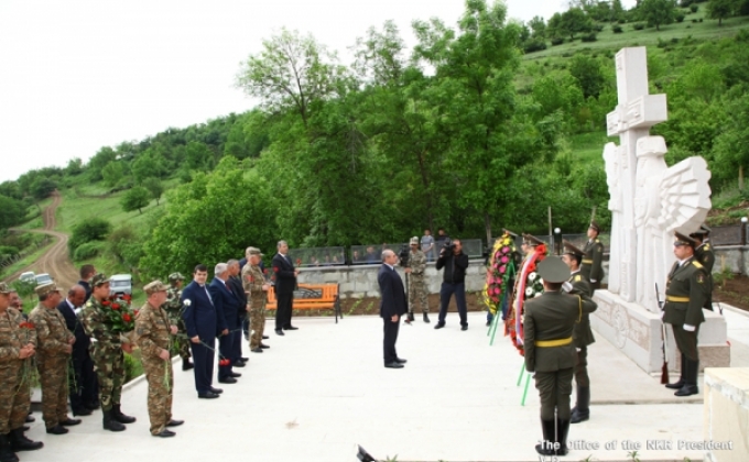 Президент Бако Саакян посетил село Акнахпюр Гадрутского района
