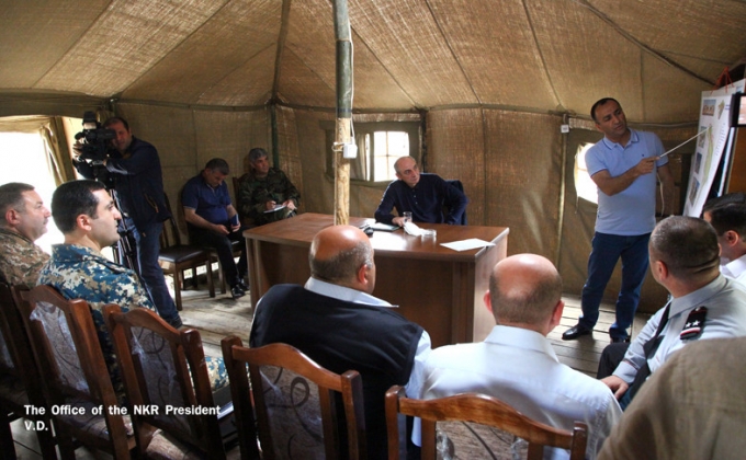 Bako Sahakyan visited the Talish village of the Martakert region