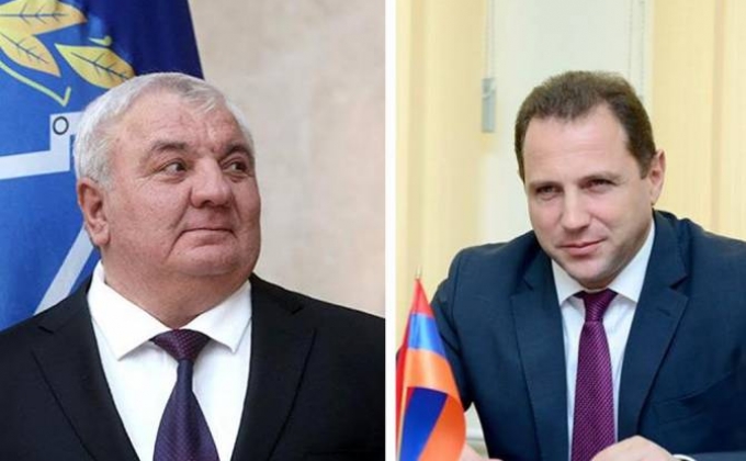 Хачатуров и Тоноян обсудили вопросы взаимодействия государств-членов ОДКБ в области ЧС