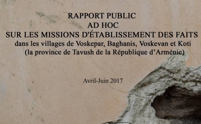 Ադրբեջանի գնդակոծությունների մասին ՄԻՊ զեկույցի ֆրանսերեն տարբերաիկը ևս ուղարկվել է միջազգային կառույցներին

