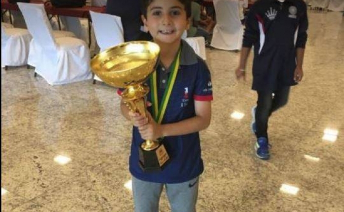 Շախմատ. 7-ամյա Արեն Էմրիկյանը դարձել է մինչև 8 տարեկանների աշխարհի չեմպիոն