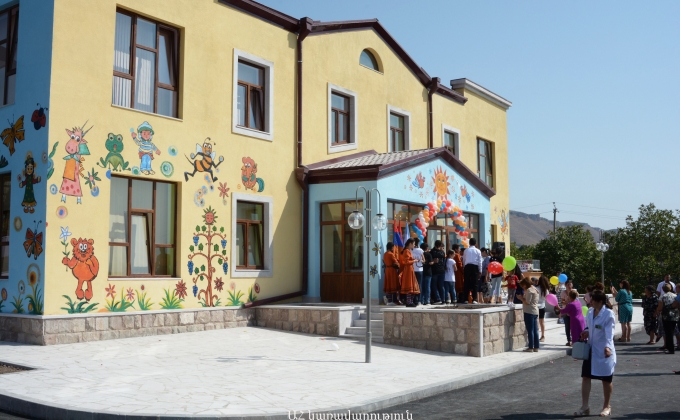 Արայիկ Հարությունյանը Նորագյուղում մասնակցել է մանկապարտեզի նորակառույց շենքի բացման արարողությանը