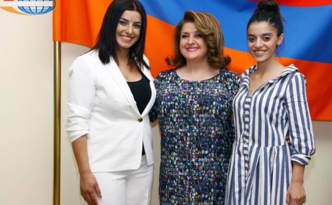 First Lady Rita Sargsyan hosts Armenian singers of New Wave 2017