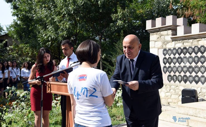 Oath ceremony of the first-year students was held  in the Artsakh State University. Photos