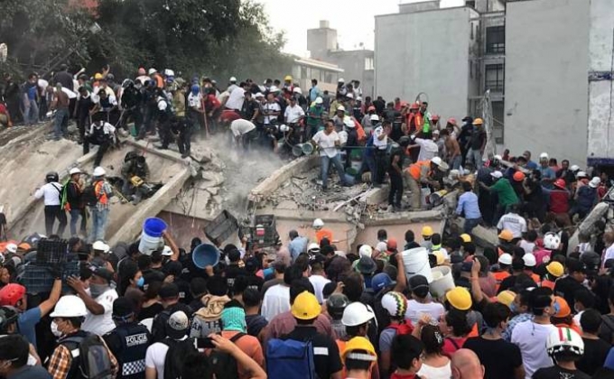 Մեքսիկայում երկրաշարժի զոհերի թիվը հասել Է 320-ի