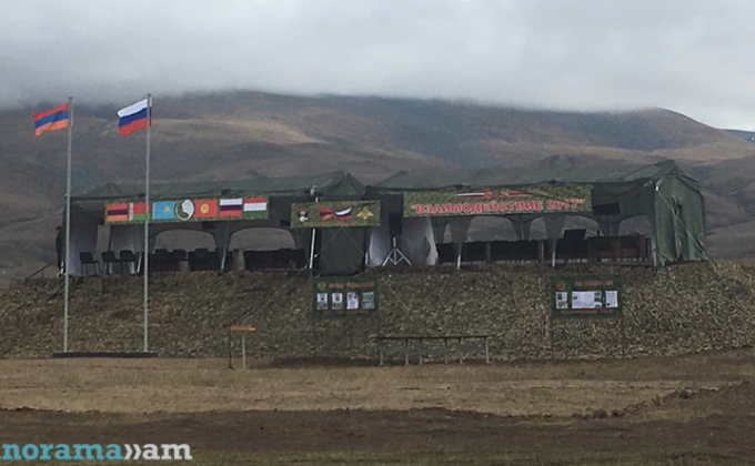Учения в Армении: КСОР ОДКБ и подразделения ЮВО отразили попытку группировки условных НВФ пересечь границу