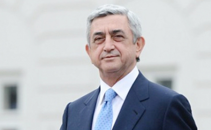 Armenia president arrives in Geneva