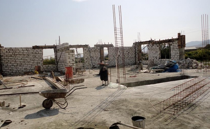 New School is being built  in Ukhtasar village, Askeran region, Republic of Artsakh