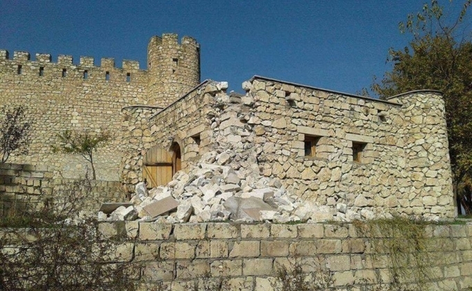 Quake damages part of Tigranakert fortress