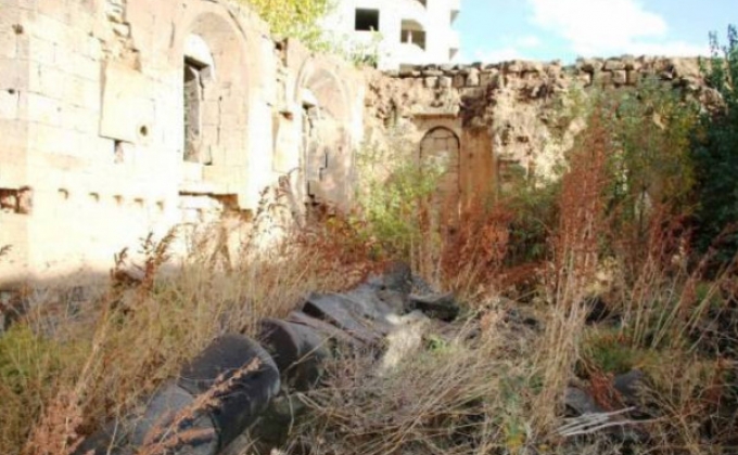 Armenian church on the brink of collapse in Turkey’s Bitlis