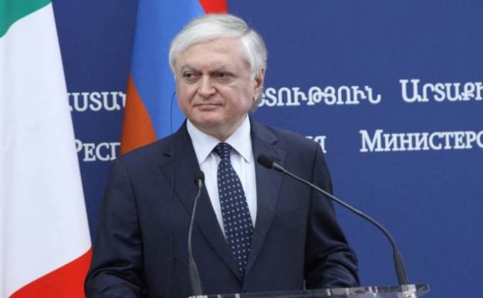 Nalbandian: Lavrov visit is devoted to 25th anniversary of Armenia-Russia diplomatic relations