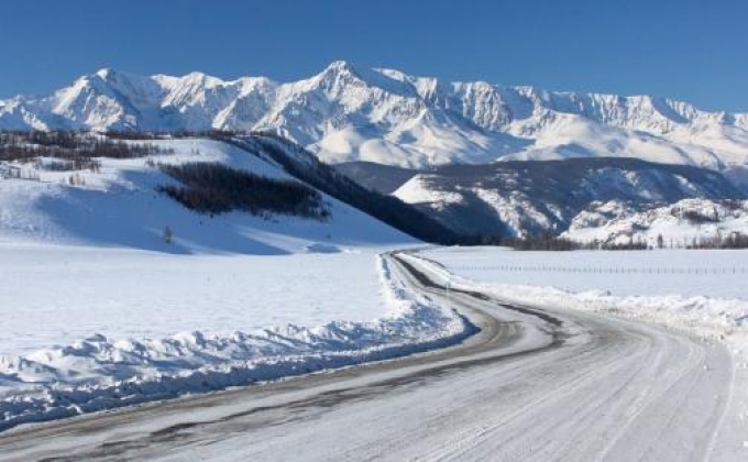 Roads partly icy in Armenia