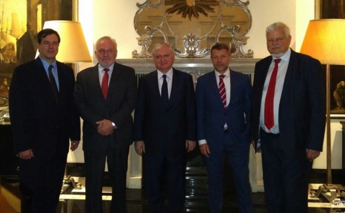 Глава МИД Армении Эдвард Налбандян в Кракове встретился с сопредседателями Минской группы ОБСЕ