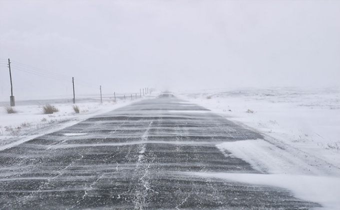 Roads mainly passable in Armenia: some highways partly covered with clear ice