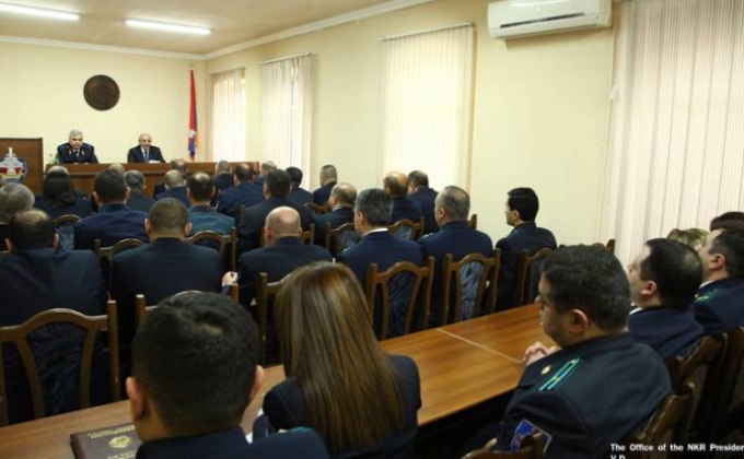 Artsakh President partakes at reporting meeting of Artsakh Public Prosecutor's Office