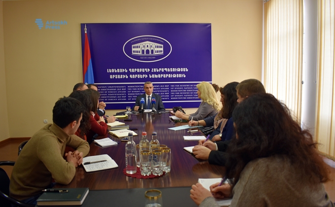 Artsakh MFA: There is a positive tendency toward international recognition of Artsakh