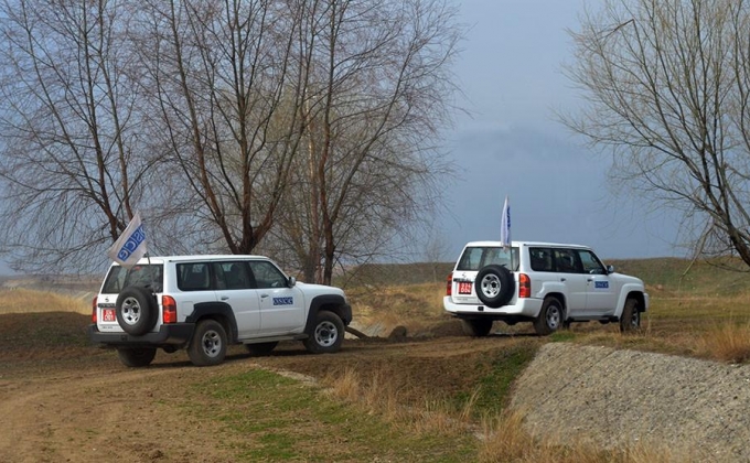 OSCE conducts monitoring on border of Artsakh and Azerbaijan