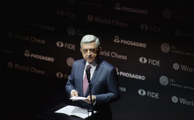 Sargsyan attends FIDE Candidates Tournament grand opening as honorary guest