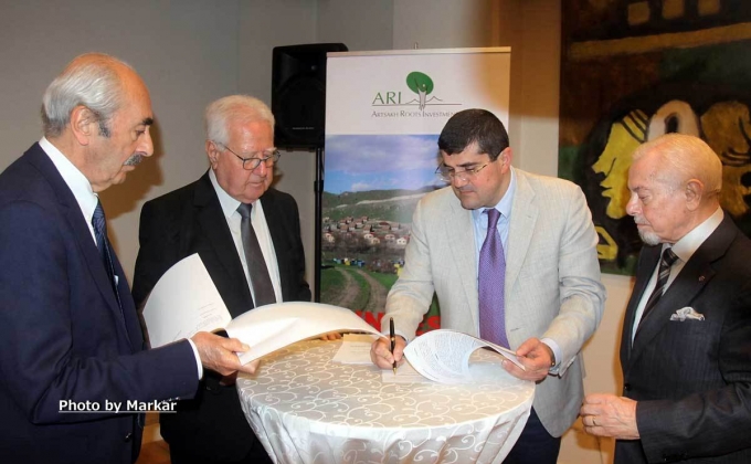 Arayik Harutyunyan participates at ARI annual meeting in Beirut, another 20 detached houses to be built in Aghavno, Kashatagh