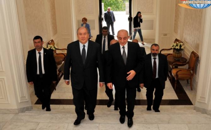 In Yerevan Artsakh President participates in meeting dedicated to internal political situation in Armenia