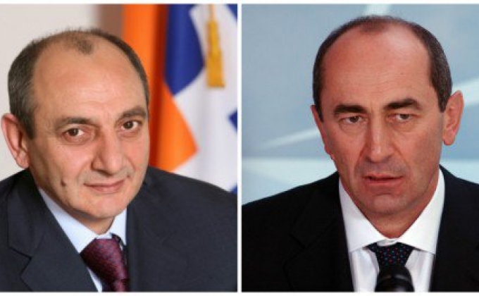 Бако Саакян встретился со вторым Президентом Республики Армения Робертом Кочаряном