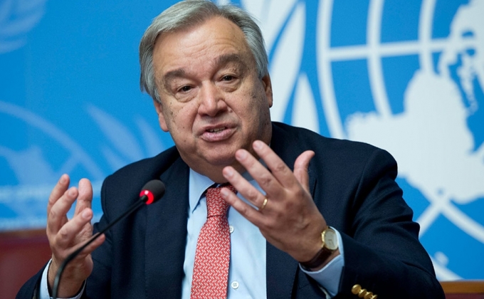 UN chief urges to intensify efforts toward peaceful negotiated solution to Nagorno Karabakh conflict