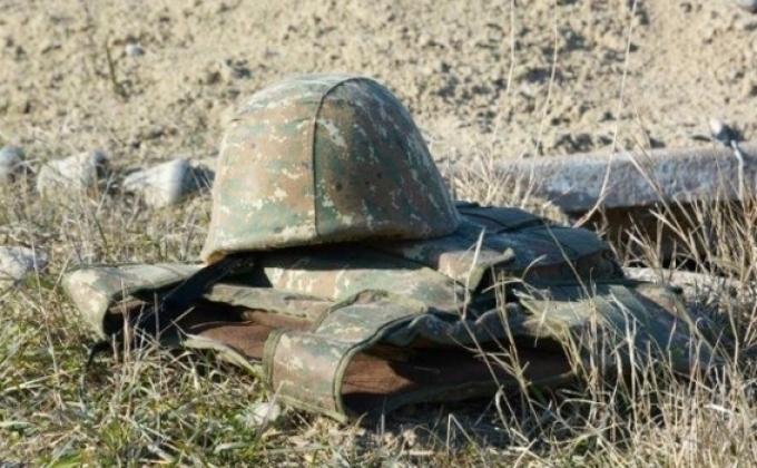 Soldier found dead in military position