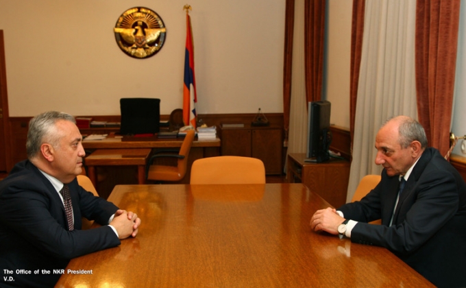 Artsakh President meets with Armenian Central Bank chairman