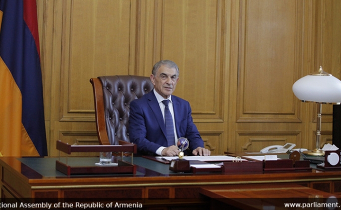 Speaker of Parliament of Armenia holds phone talk with Speaker of Russian Federation Council