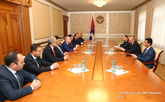 Artsakh leader receives delegation of Commission Regulating Public Services of Armenia