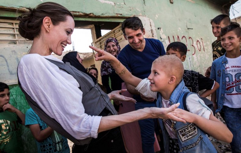U.N. special envoy Jolie visits Syrian refugees in Iraq