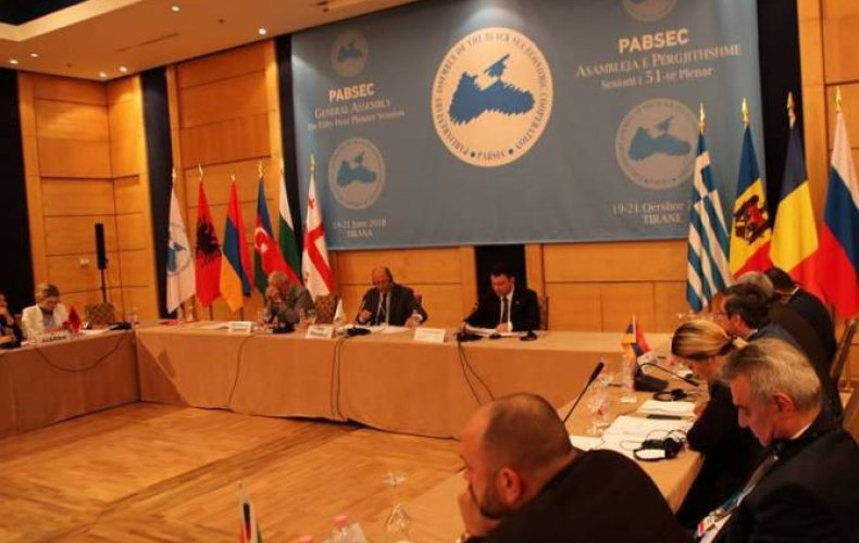 Azerbaijan’s and Turkey’s blockade of Armenia contradicts fundamental principles of PABSEC, Sharmazanov says in Tirana sitting