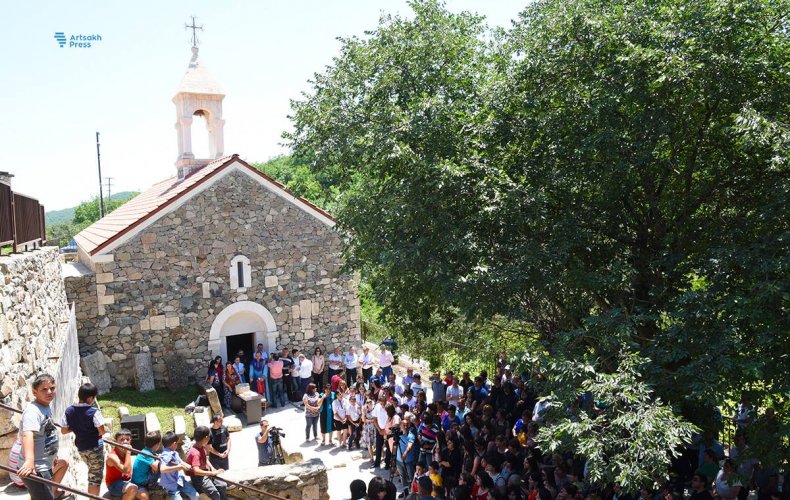 Consecration and opening ceremony of St. Gevorg church held in Artsakh village (photo)