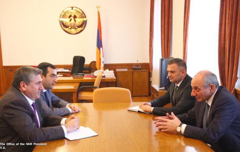 Artsakh president receives Armenian minister of agriculture