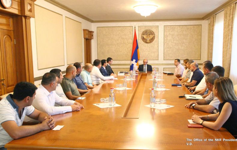 Artsakh President receives representatives of “Artsakh Small and Medium Enterprises Development Association”