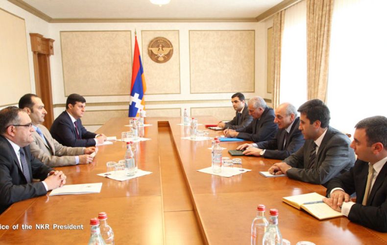 Artsakh President receives Armenian minister of justice