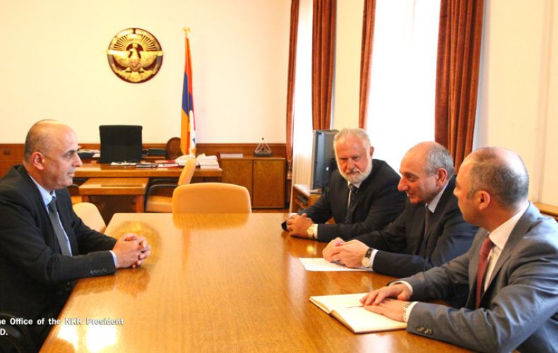 Head of Artsakh receives founder of “Gardenia Grain D’or”