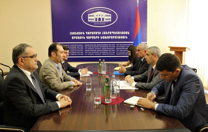 Foreign minister of Artsakh meets with Armenian minister of justice
