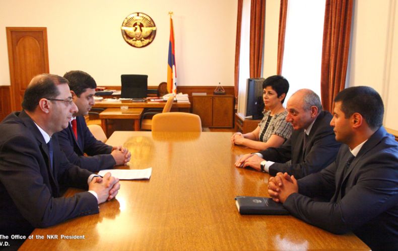Artsakh leader receives Armenia's minister of sport and youth affairs