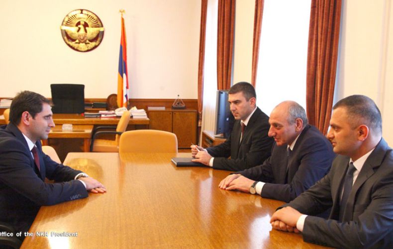  Artsakh's Bako Sahakyan receives Armenia's minister of territorial administration and development