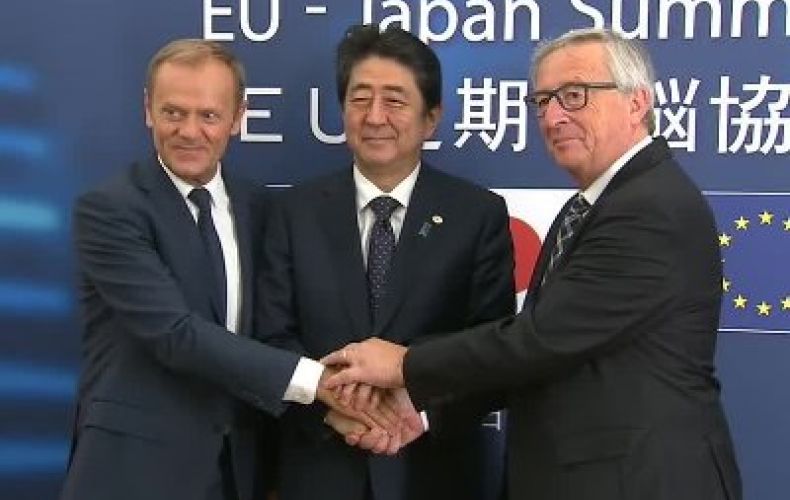 Japan, EU sign free-trade agreement