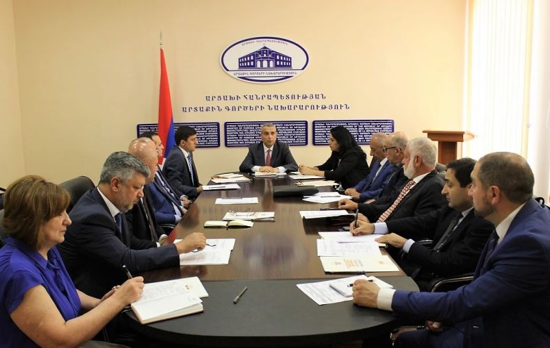 Meeting of staff-members of Artsakh MFA Central Office and Artsakh Permanent Representatives abroad held

