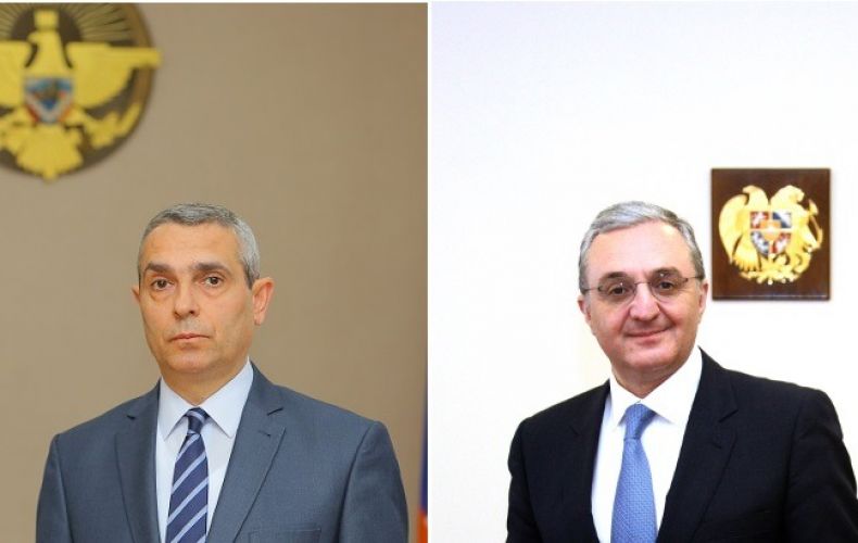Armenia's foreign affairs minister congratulates his Artsakh counterpart on 25th anniversary of Artsakh foreign ministry