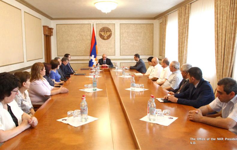 President of Artsakh met with representatives of healthcare sphere