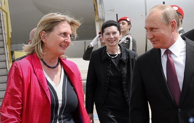 Путин подготовил подарок на бракосочетание министра иностранных дел Австрии

