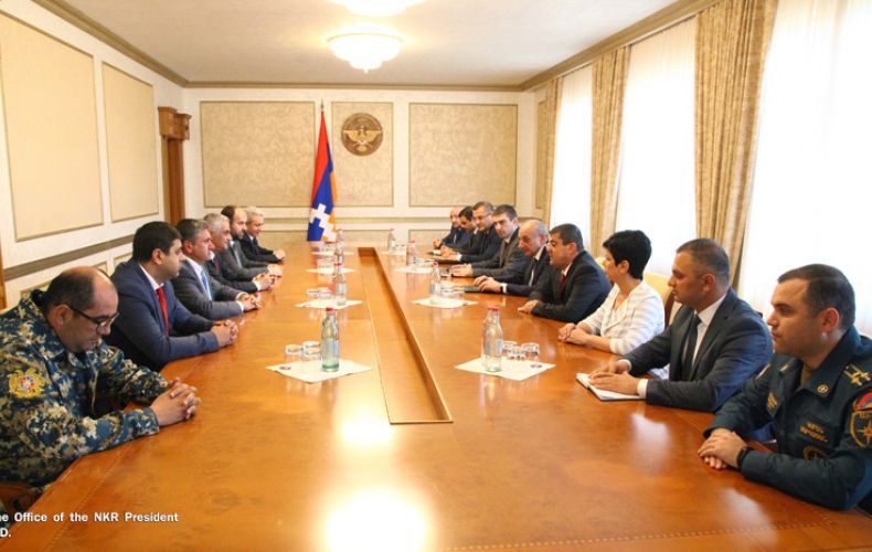 President Bako Sahakyan received group of members of the Armenian Cabinet