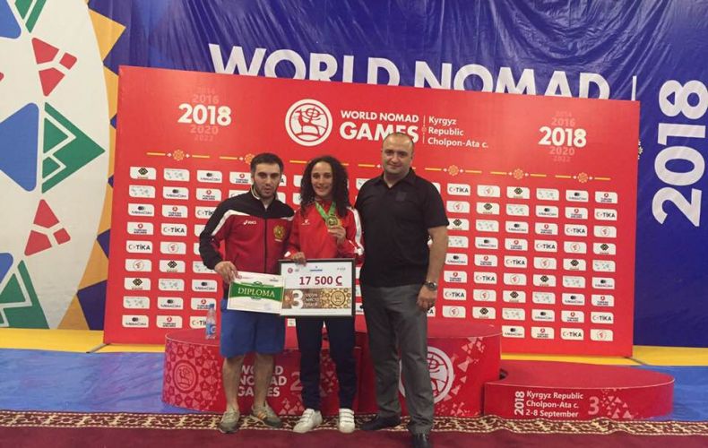 Арцахская спортсменка заняла призовое место на чемпионате мира по борьбе на поясах