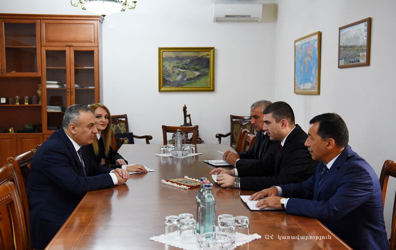 Artsakh State Minister received Chief Compulsory Enforcement Officer of Armenia